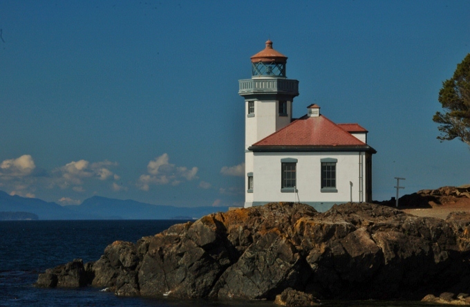 The lighthouse at Lime Kiln State Park, San Juan Island